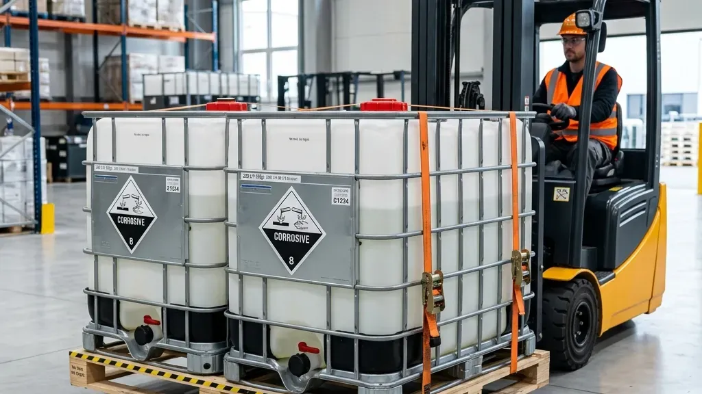 Segregated containment for Class 8 corrosive substances