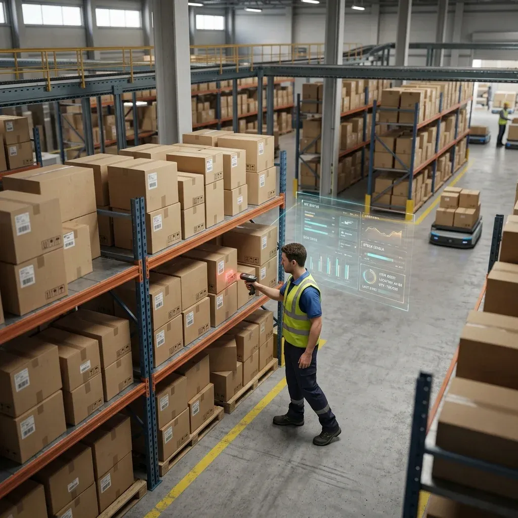 Inventory management and stock-level oversight in a distribution centre