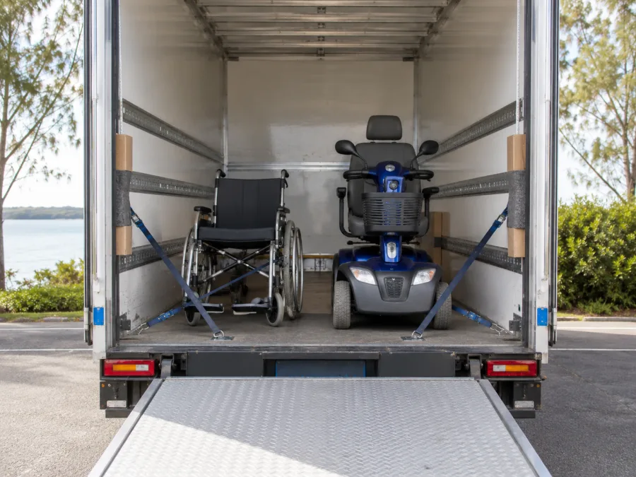 Mobility & assistive equipment, Brisbane to Hervey Bay freight